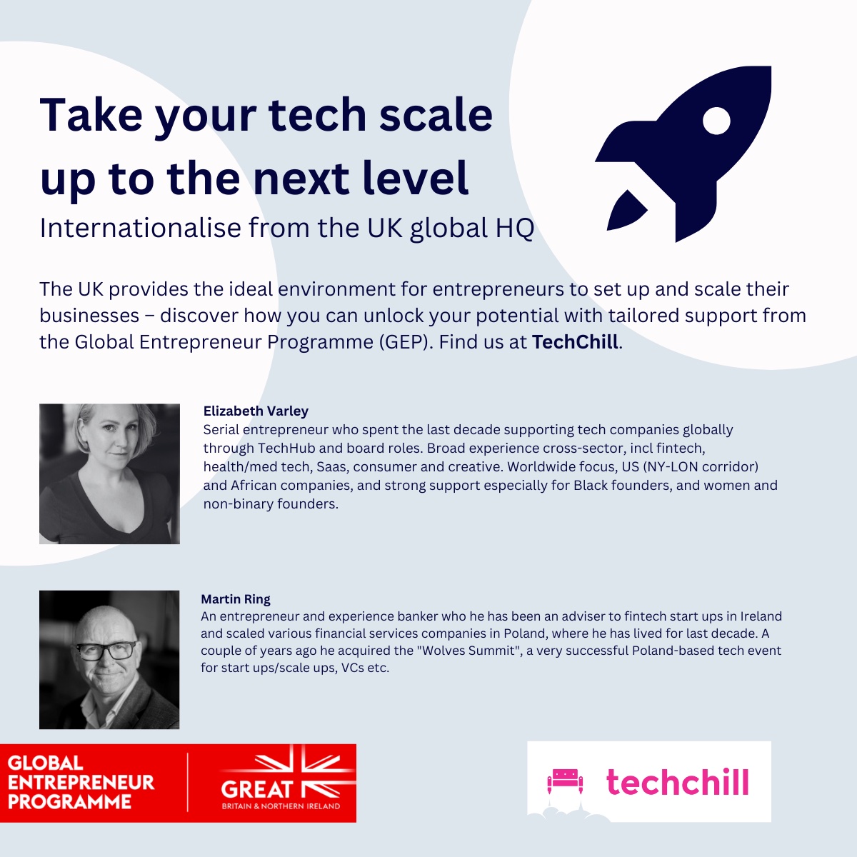 Dealmakers coming to TechChill from the UK.