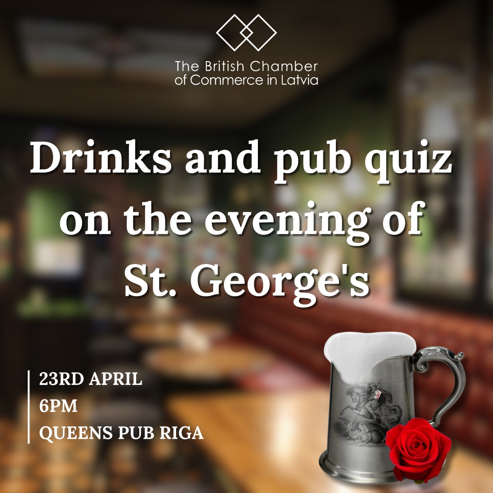 Drinks and Quiz on the evening of St. George’s